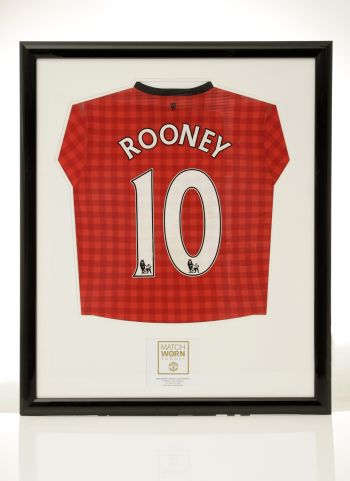 Chevrolet is auctioning a Wayne Rooney match-worn shirt in a special eBay for Charity auction